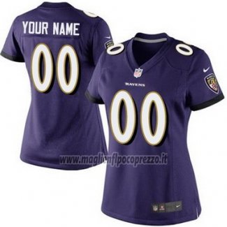 Maglia NFL Donna Baltimore Ravens Personalizzate Viola
