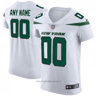 Maglia NFL Elite New York Jets Personalizzate Vapor Untouchable Bianco