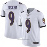 Maglia NFL Game Baltimore Ravens Justin Tucker Bianco