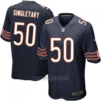 Maglia NFL Game Bambino Chicago Bears Singletary Bianco Nero