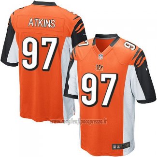 Maglia NFL Game Bambino Cincinnati Bengals Atkins Arancione