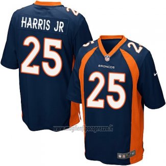 Maglia NFL Game Bambino Denver Broncos Harris Jr Blu Scuro