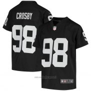 Maglia NFL Game Bambino Las Vegas Raiders Maxx Crosby 2020 Nero