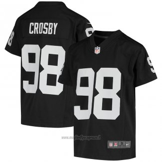 Maglia NFL Game Bambino Las Vegas Raiders Maxx Crosby 2020 Nero