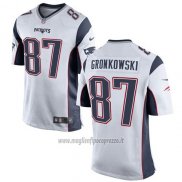 Maglia NFL Game Bambino New England Patriots Gronkowski Bianco