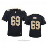 Maglia NFL Game Bambino New Orleans Saints Margus Hunt Nero