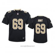 Maglia NFL Game Bambino New Orleans Saints Margus Hunt Nero