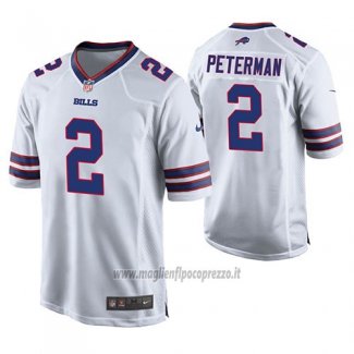 Maglia NFL Game Buffalo Bills Nathan Peterman Bianco