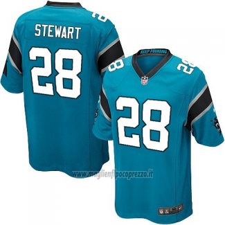 Maglia NFL Game Carolina Panthers Stewart Lago Blu