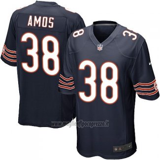 Maglia NFL Game Chicago Bears Amos Bianco Nero