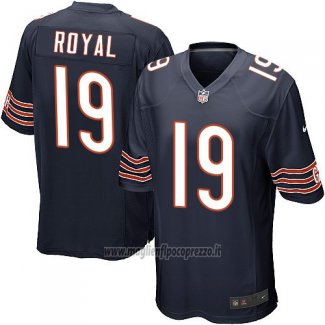 Maglia NFL Game Chicago Bears Royal Bianco Nero
