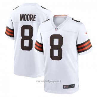 Maglia NFL Game Cleveland Browns Elijah Moore Bianco