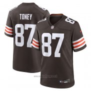 Maglia NFL Game Cleveland Browns Kadarius Toney Marrone