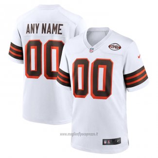 Maglia NFL Game Cleveland Browns Personalizzate Collection Alternato 1946 Bianco