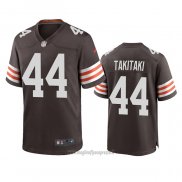 Maglia NFL Game Cleveland Browns Sione Takitaki 2020 Marrone