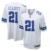 Maglia NFL Game Dallas Cowboys Ezekiel Elliott Bianco