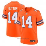 Maglia NFL Game Denver Broncos Courtland Sutton Mile High Collection 1977 Throwback Arancione