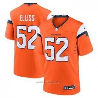 Maglia NFL Game Denver Broncos Jonah Elliss Arancione