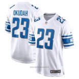 Maglia NFL Game Detroit Lions Jeff Okudah Bianco
