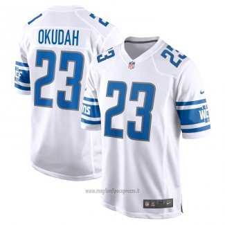 Maglia NFL Game Detroit Lions Jeff Okudah Bianco