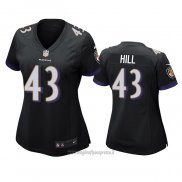 Maglia NFL Game Donna Baltimore Ravens Justice Hill Nero
