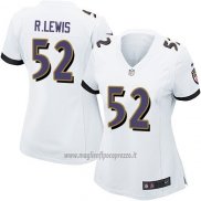 Maglia NFL Game Donna Baltimore Ravens R.lewis Bianco