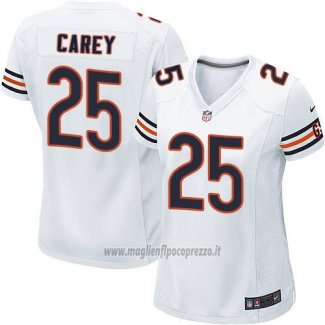 Maglia NFL Game Donna Chicago Bears Carey Bianco
