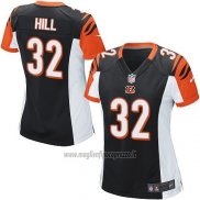 Maglia NFL Game Donna Cincinnati Bengals Hill Nero