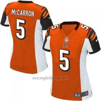 Maglia NFL Game Donna Cincinnati Bengals Mccarron Arancione