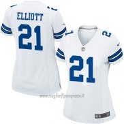 Maglia NFL Game Donna Dallas Cowboys Elliott Bianco