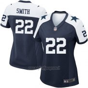 Maglia NFL Game Donna Dallas Cowboys Smith Blu Bianco