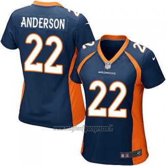Maglia NFL Game Donna Denver Broncos Anderson Blu