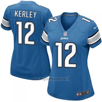 Maglia NFL Game Donna Detroit Lions Kerley Blu