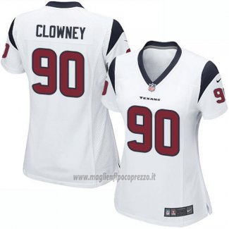Maglia NFL Game Donna Houston Texans Clowney Bianco