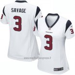 Maglia NFL Game Donna Houston Texans Savage Bianco