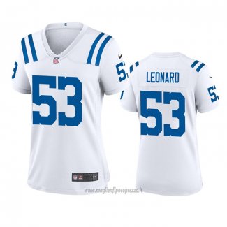 Maglia NFL Game Donna Indianapolis Colts Darius Leonard 2020 Bianco