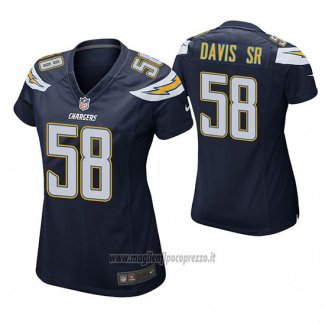 Maglia NFL Game Donna Los Angeles Chargers Thomas Davis Sr Blu