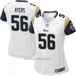 Maglia NFL Game Donna Los Angeles Rams Ayers Bianco
