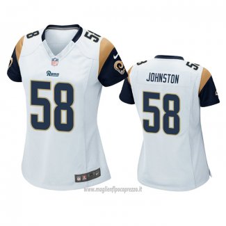 Maglia NFL Game Donna Los Angeles Rams Clay Johnston Bianco