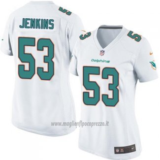 Maglia NFL Game Donna Miami Dolphins Jenkins Bianco