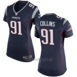 Maglia NFL Game Donna New England Patriots Collins Nero
