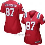Maglia NFL Game Donna New England Patriots Gronkowski Rosso