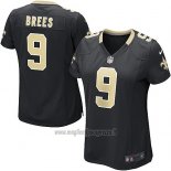 Maglia NFL Game Donna New Orleans Saints Brees Nero