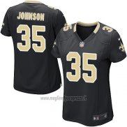 Maglia NFL Game Donna New Orleans Saints Johnson Nero
