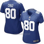Maglia NFL Game Donna New York Giants Cruz Blu