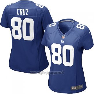 Maglia NFL Game Donna New York Giants Cruz Blu