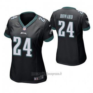 Maglia NFL Game Donna Philadelphia Eagles Jordan Howard Nero