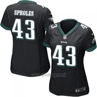 Maglia NFL Game Donna Philadelphia Eagles Sproles Nero