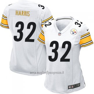 Maglia NFL Game Donna Pittsburgh Steelers Harris Bianco