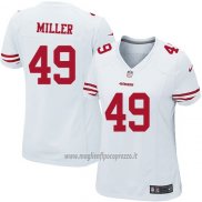 Maglia NFL Game Donna San Francisco 49ers Miller Bianco